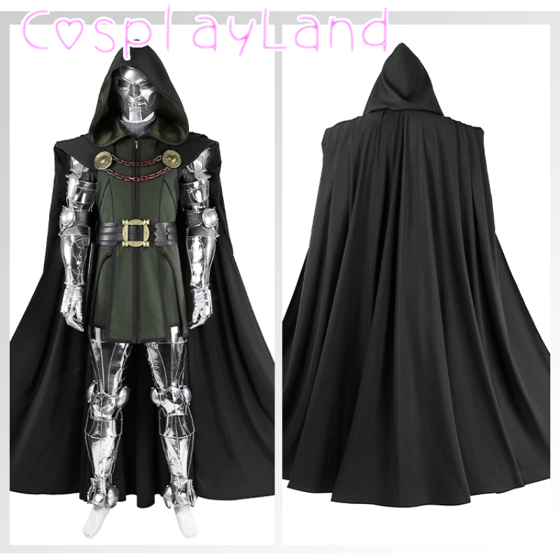 Black Face Mask Pack - Black Doom Cosplay Costume Adult Men