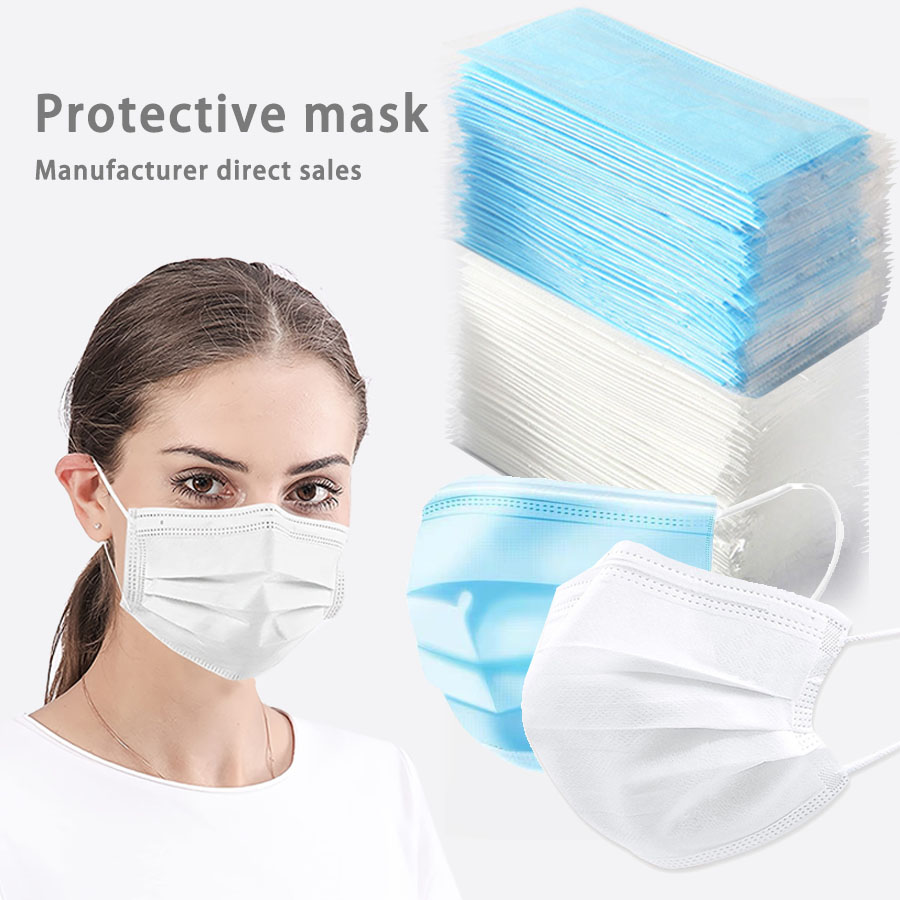 50/100Pcs Disposable Mask for  - Disposable Mask Blue recensie en prijs