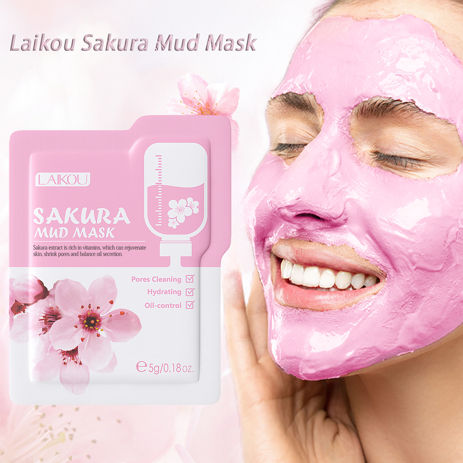 Laikou Sakura Clay Mask Trial  - Dust Mask Construction recensie en prijs