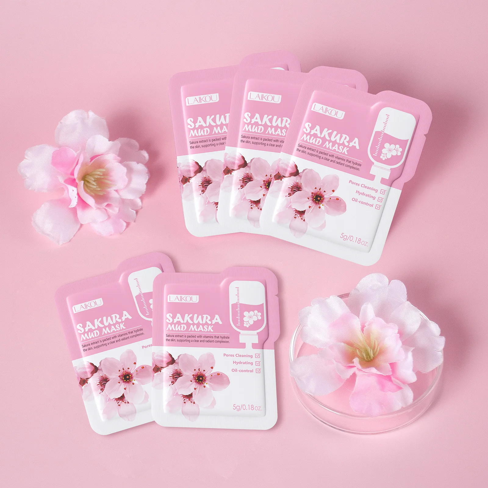 Laikou Sakura Clay Mask Trial  - Dust Mask Construction recensie en prijs