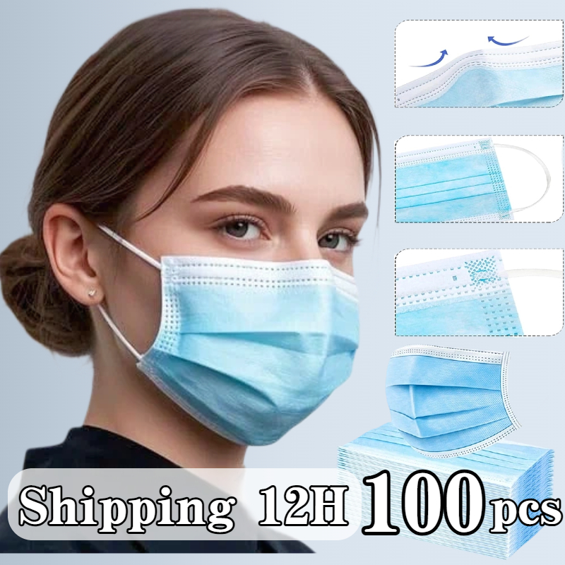 100pcs blue disposable protect - Disposable Mask Blue recensie en prijs