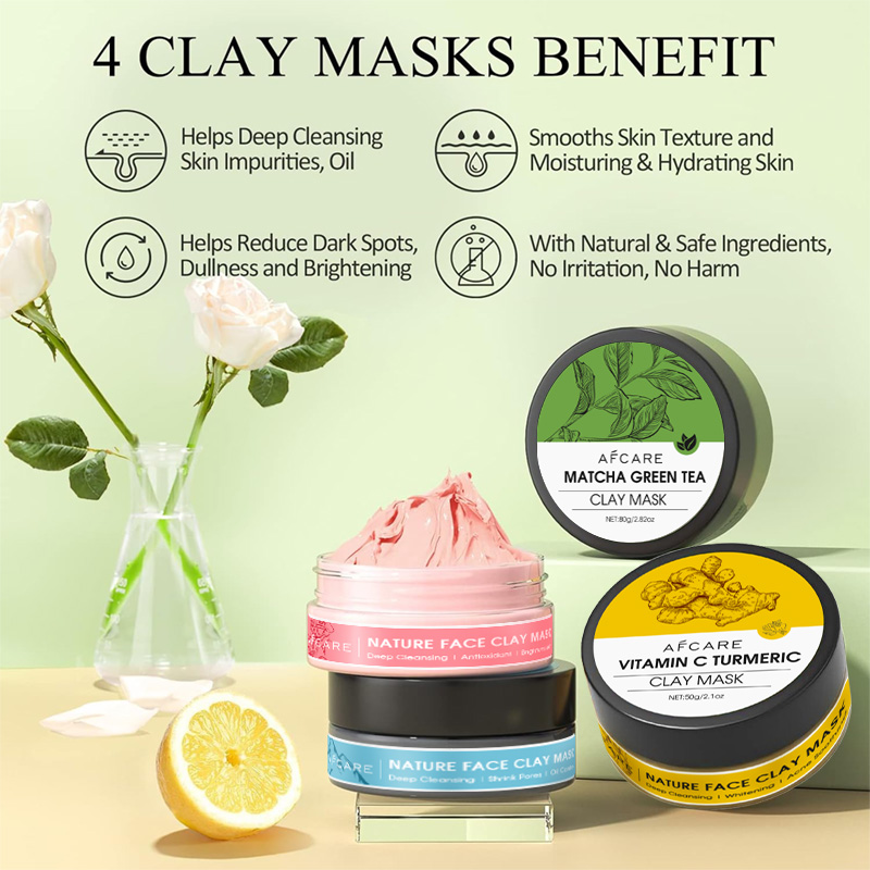 4 Pcs Clay Facial Mask Set Tur - Dust Mask Construction recensie en prijs