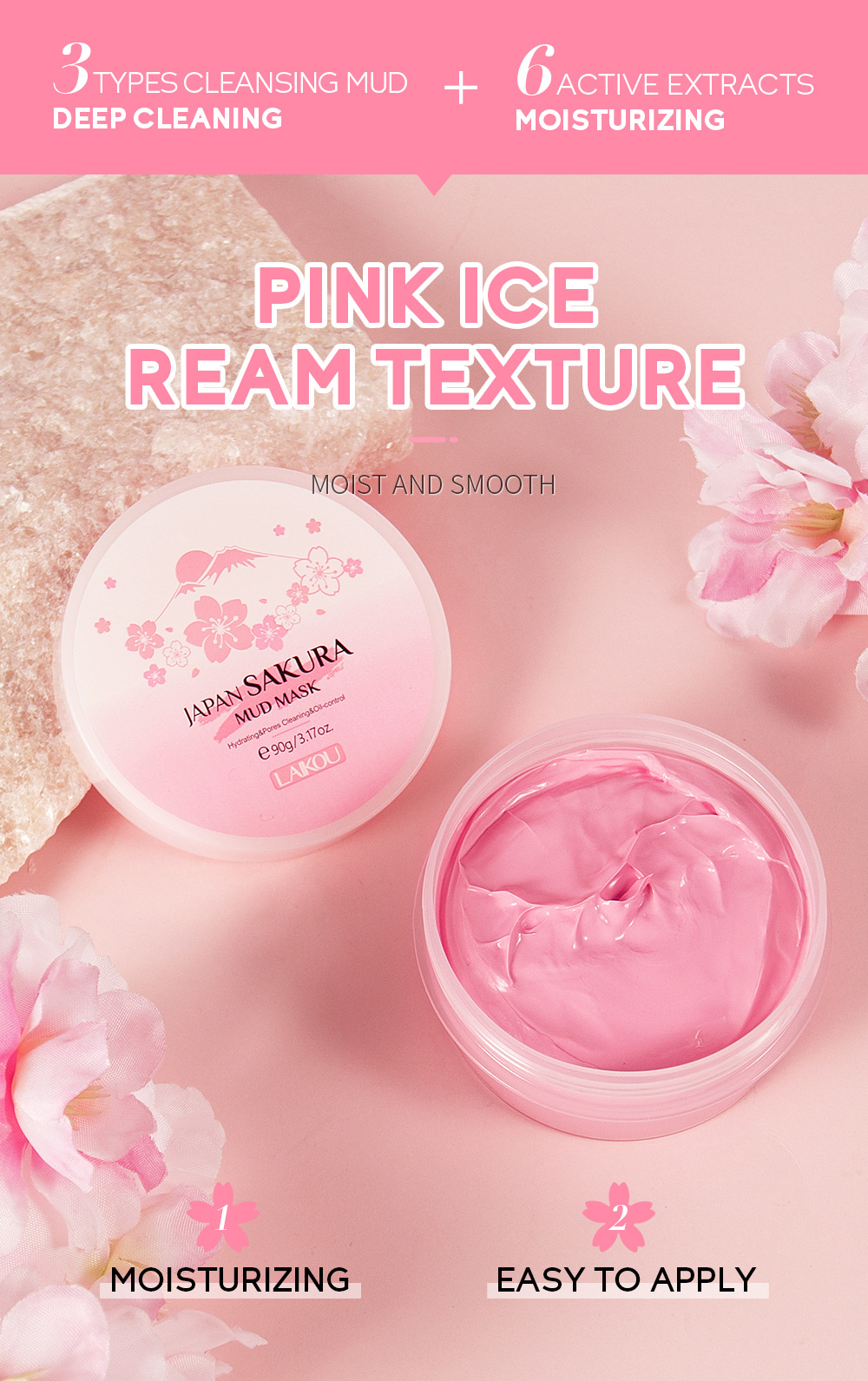 LAIKOU Sakura Clay Mask 25g/90 - Dust Mask Construction recensie en prijs