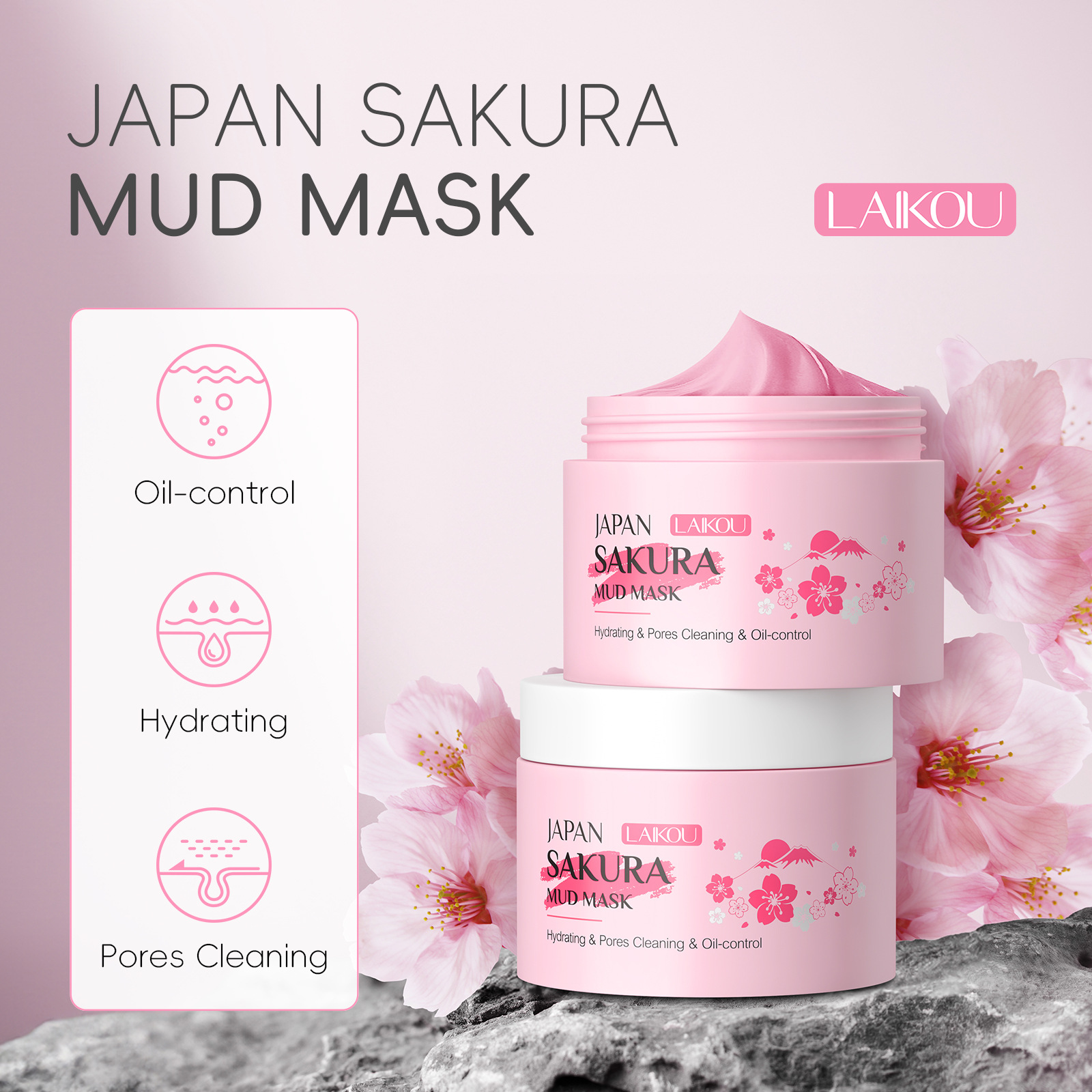 LAIKOU Sakura Clay Mask 25g/90 - Dust Mask Construction recensie en prijs