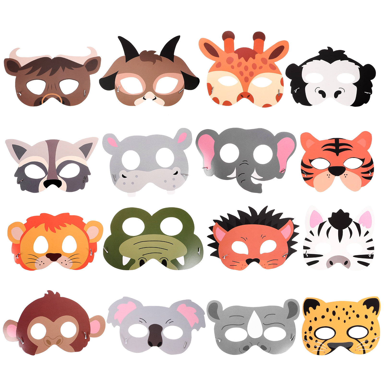 16Pcs Animal Paper Masks for K - Kids Face Mask recensie en prijs