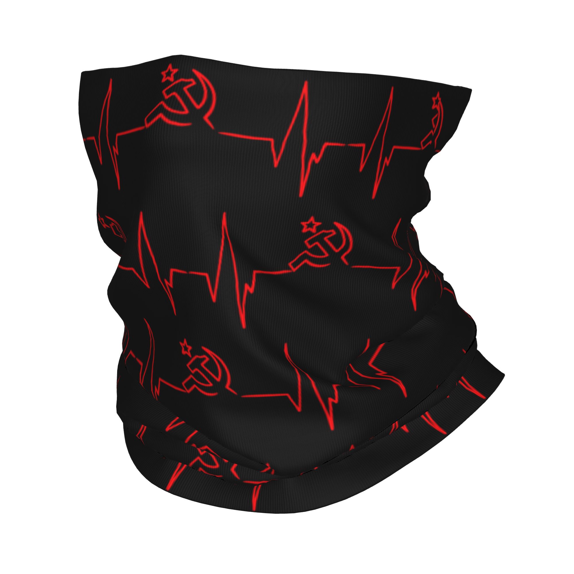 Custom Heartbeat Russian Flag  - Neck Gaiter Face Cover recensie en prijs