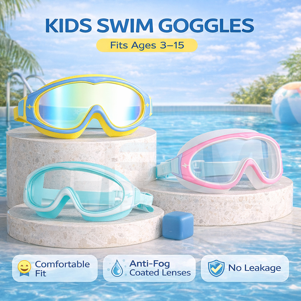 JSJM Kids Swimming Goggles Big - Anti Pollution Mask recensie en prijs