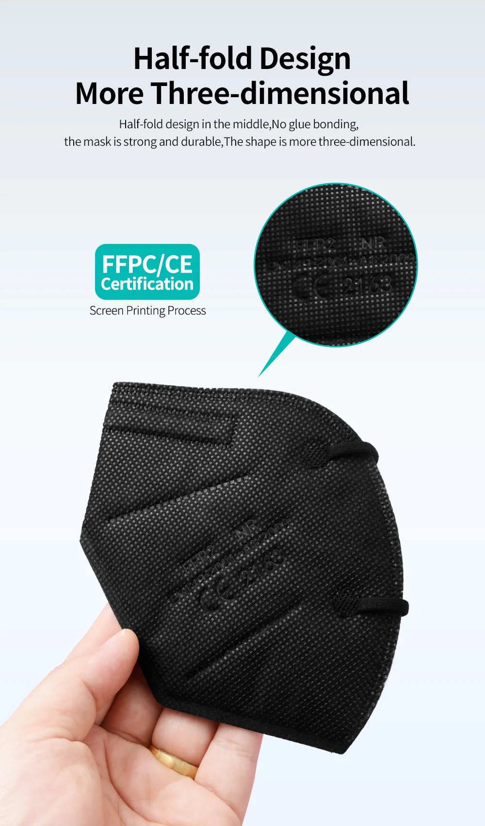 5Layer FFP2 Masks CE Approve K - Black Face Mask Pack recensie en prijs