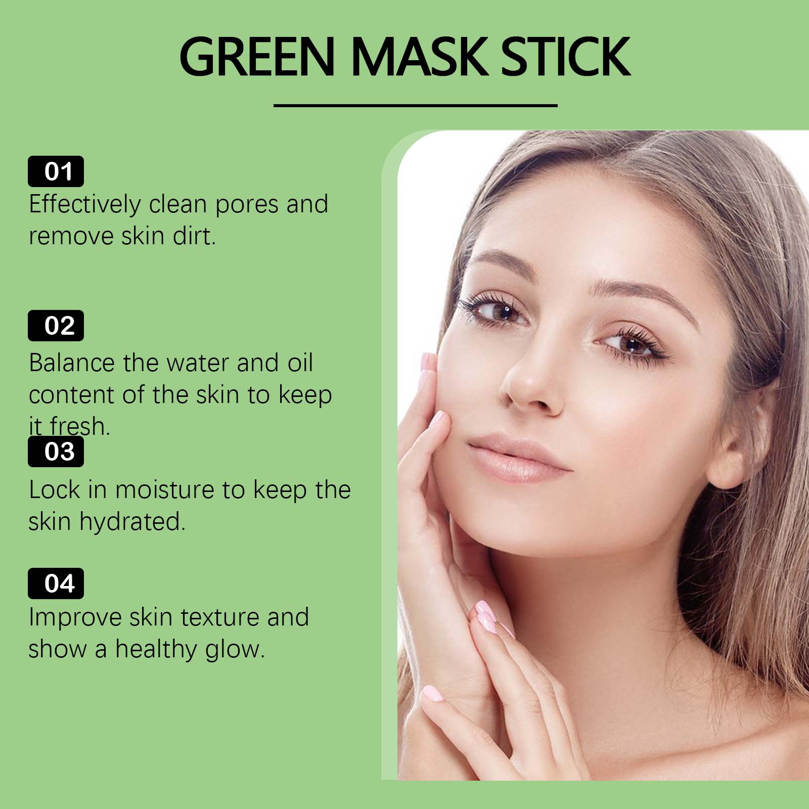 1~5PCS Green Tea Clay Stick Fo - Dust Mask Construction recensie en prijs