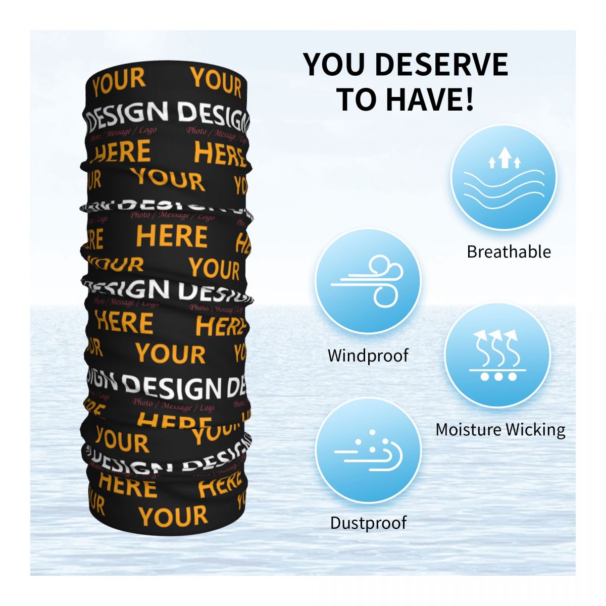 Custom Your Design Here Bandan - Neck Gaiter Face Cover recensie en prijs