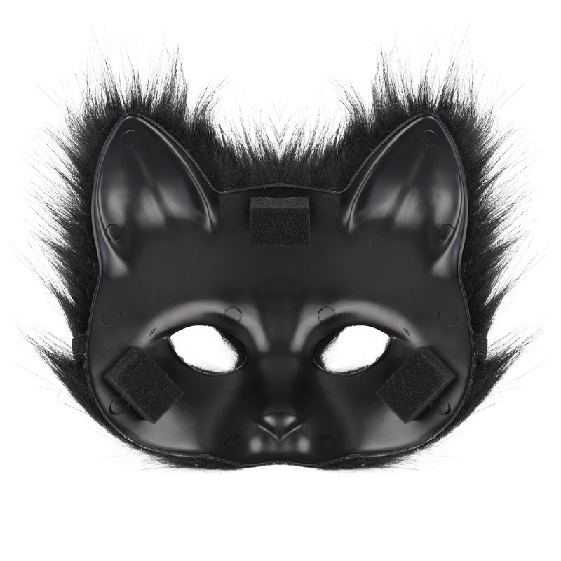 Furry Cat Ears Mask Tail & Paw - Black Face Mask Pack recensie en prijs