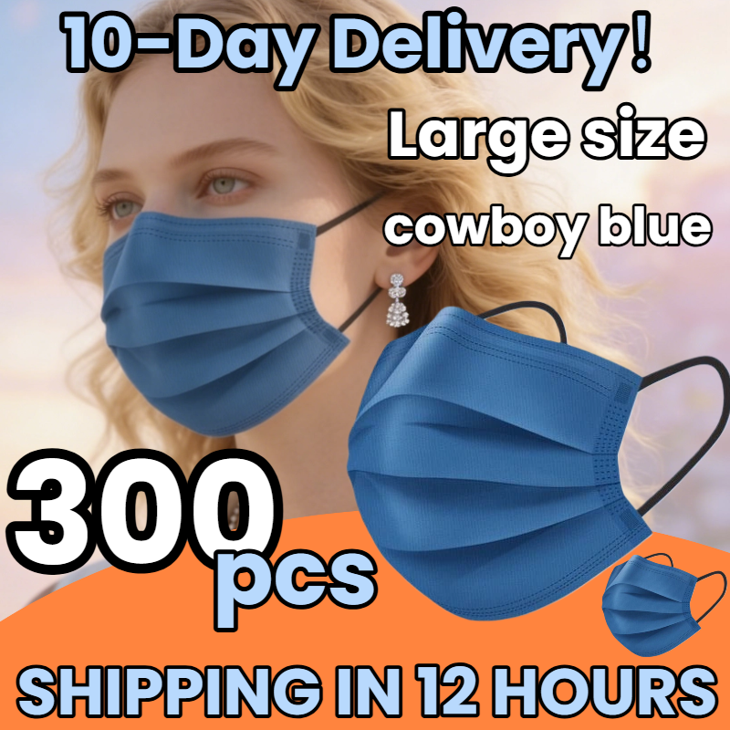 Fast Delivery! 300Pcs Thickene - Disposable Mask Blue recensie en prijs