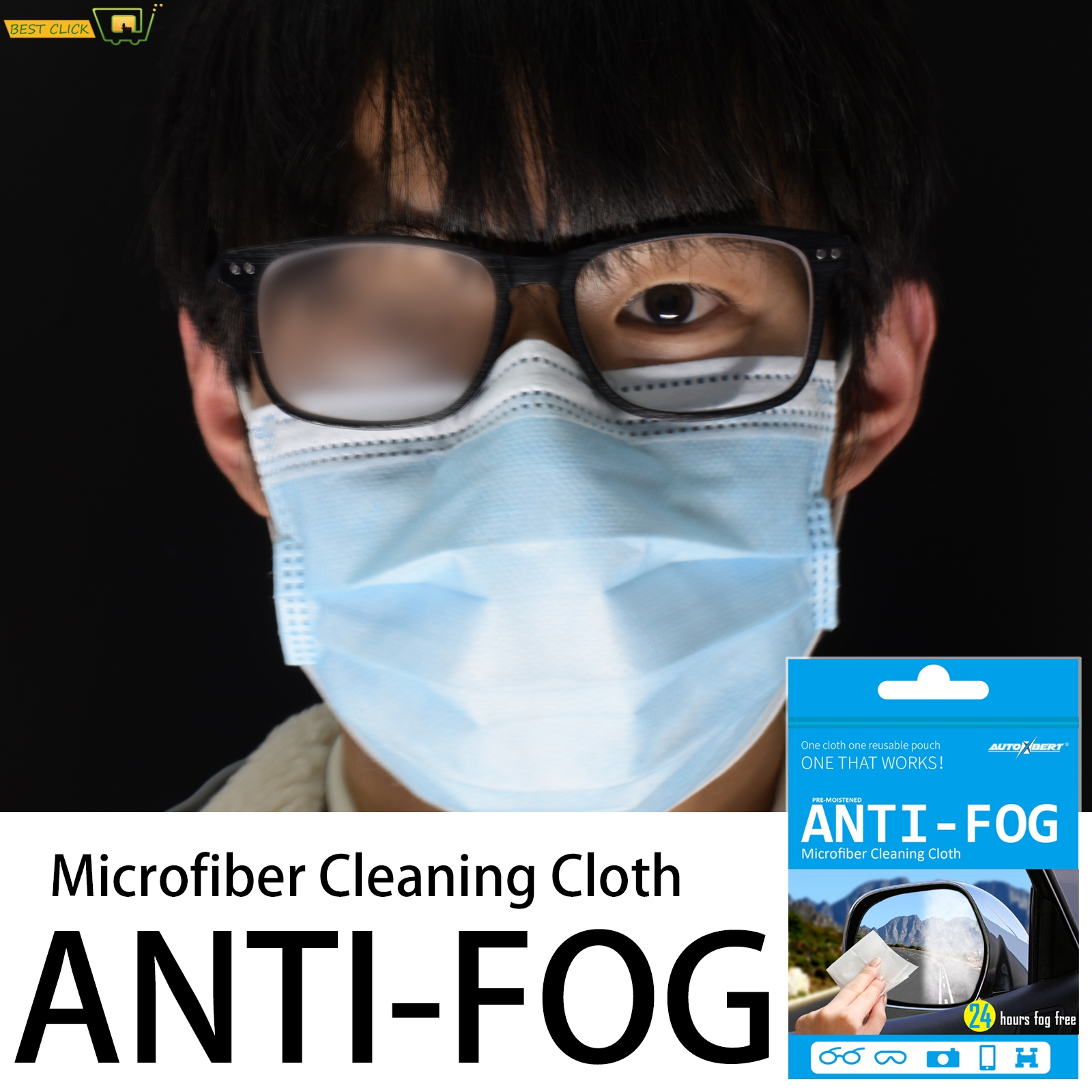 Reusable Anti-Fog Lens Wipes A - Anti Pollution Mask recensie en prijs