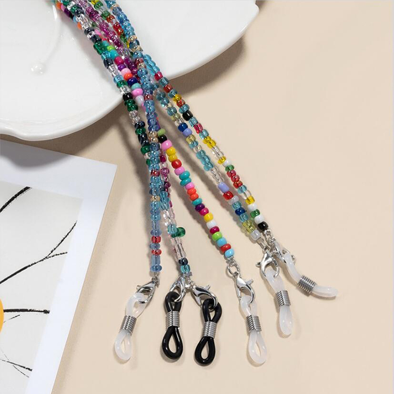 【F】 Colorful Rice Bead Glasses - Mask Chain Holder recensie en prijs
