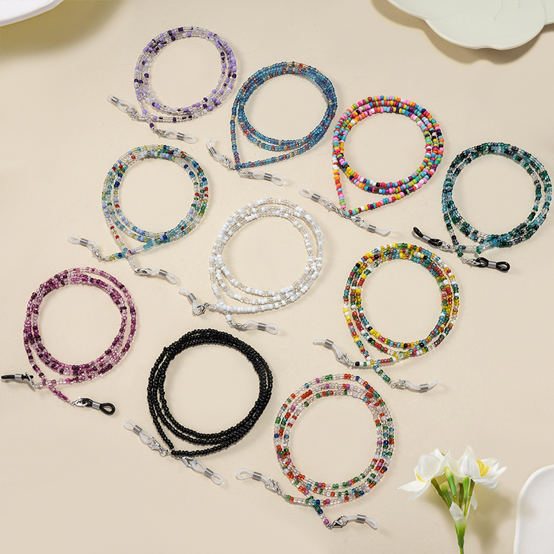 【F】 Colorful Rice Bead Glasses - Mask Chain Holder recensie en prijs
