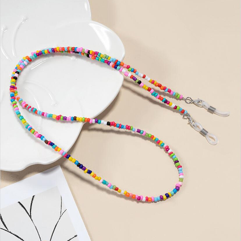【F】 Colorful Rice Bead Glasses - Mask Chain Holder recensie en prijs