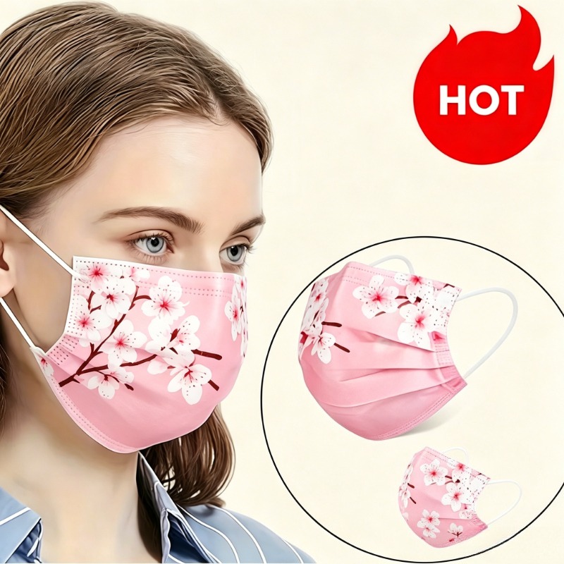 10pcs Floral Star Print Face M - Cloth Face Mask Washable recensie en prijs