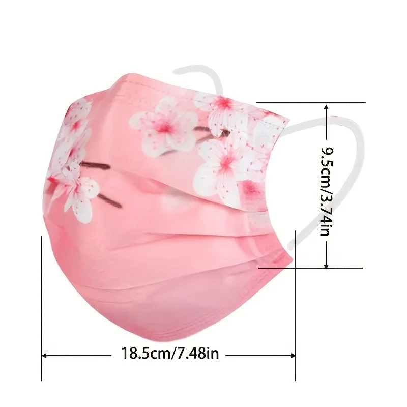 10pcs Floral Star Print Face M - Cloth Face Mask Washable recensie en prijs