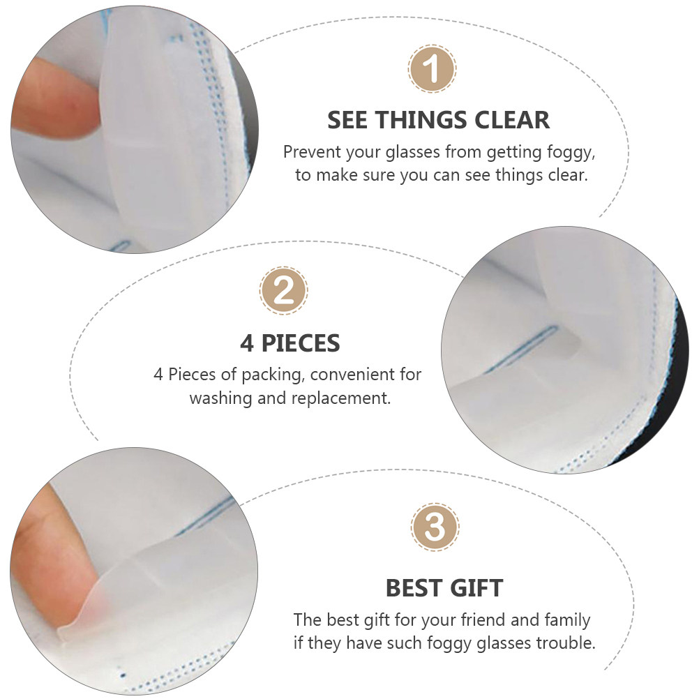 4Pcs Eyeglasses Foggy Prevente - Silicone Mask Bracket recensie en prijs