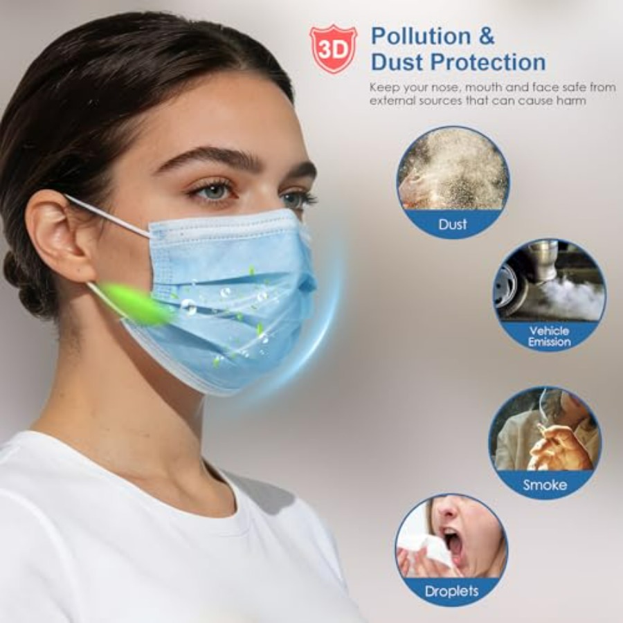 Blue Disposable Face Masks 100 - Disposable Mask Blue recensie en prijs