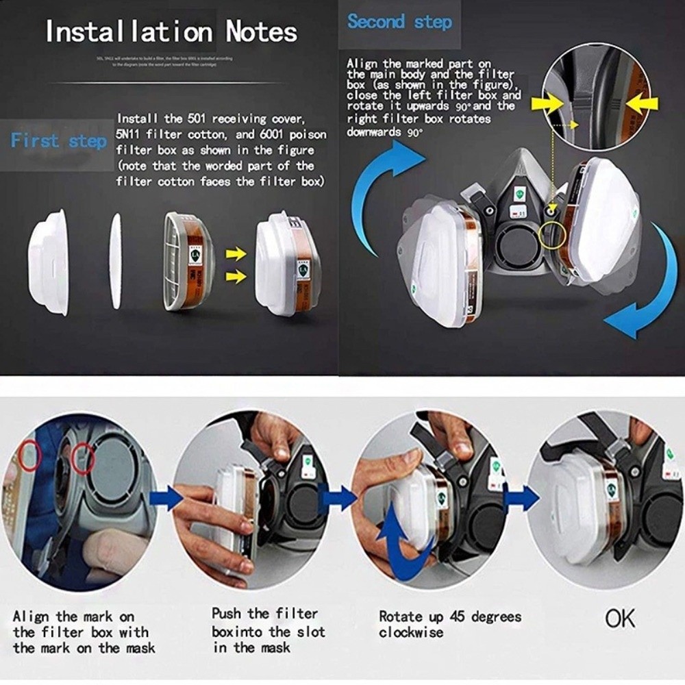 Reusable ‌Half-face Profession - Respirator Half Face recensie en prijs