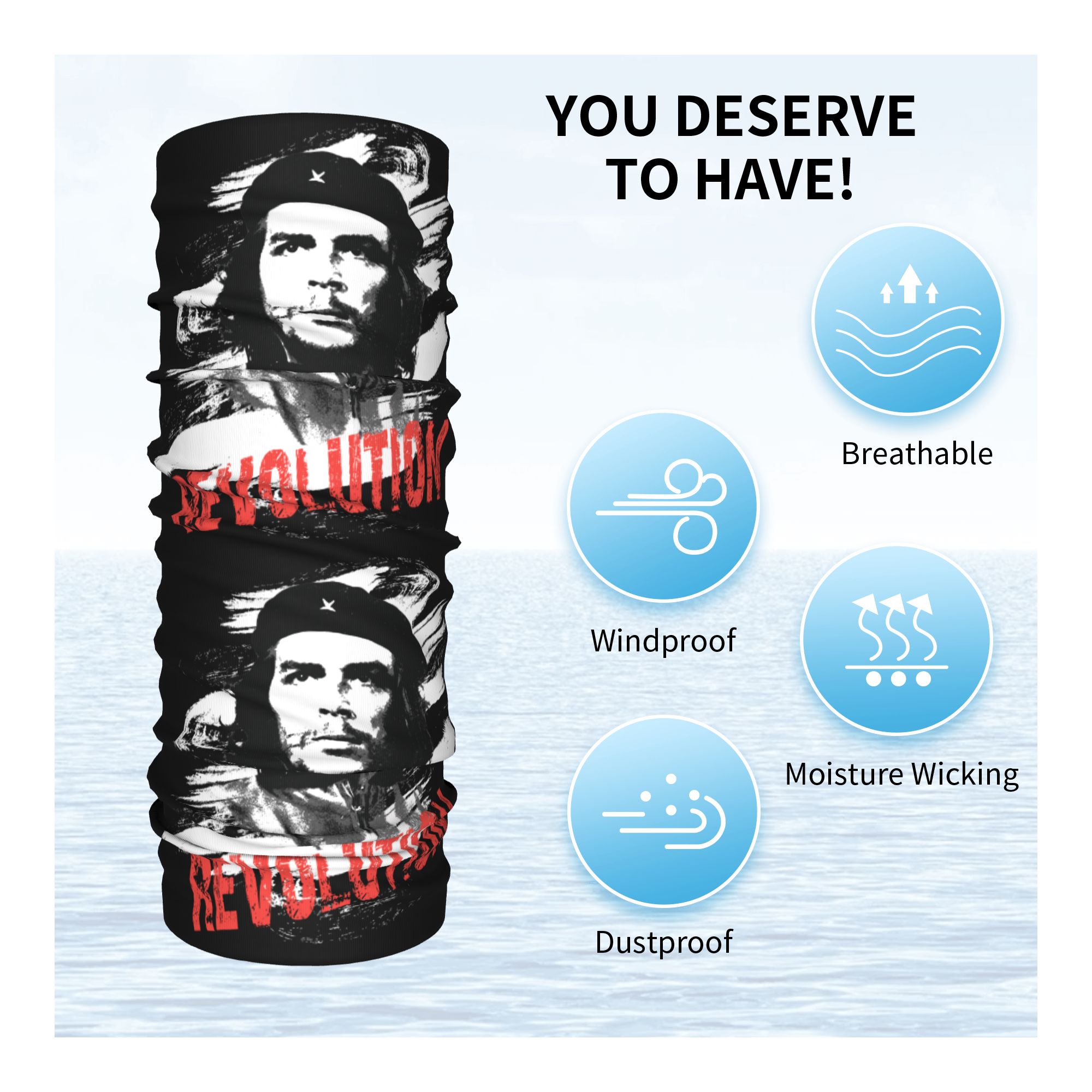 Custom Che Guevara Revolution  - Neck Gaiter Face Cover recensie en prijs