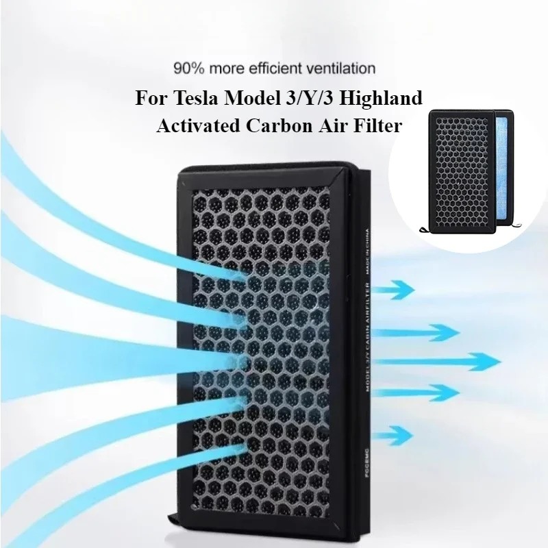 For Tesla Model 3/Y/3 Highland - Filter Replacement N95 recensie en prijs