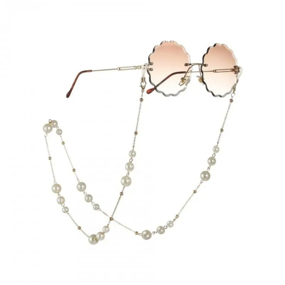 Trendy Pearl Beaded Sunglass C - Mask Lanyard Adjustable recensie en prijs