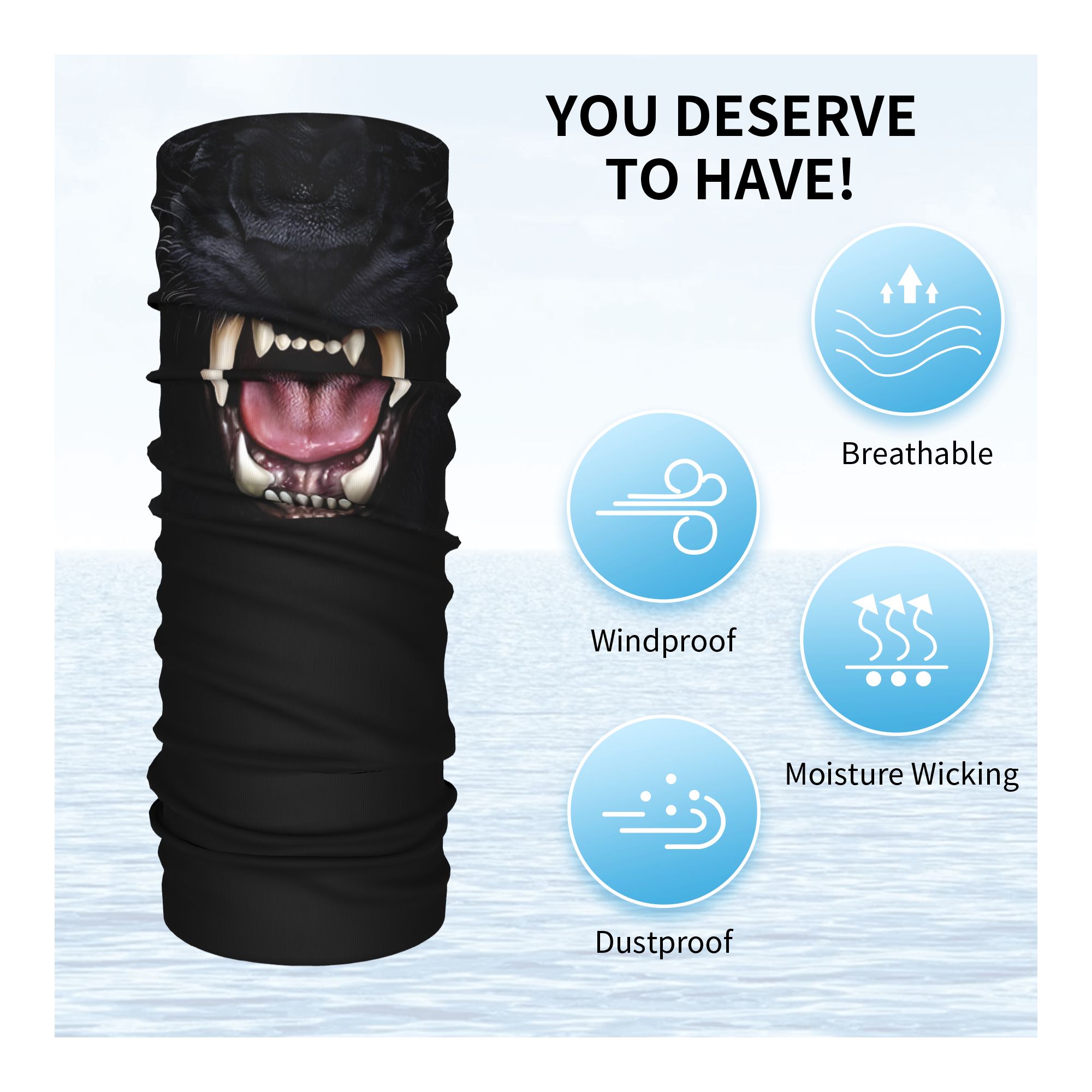 Custom Black Panther Animal He - Neck Gaiter Face Cover recensie en prijs
