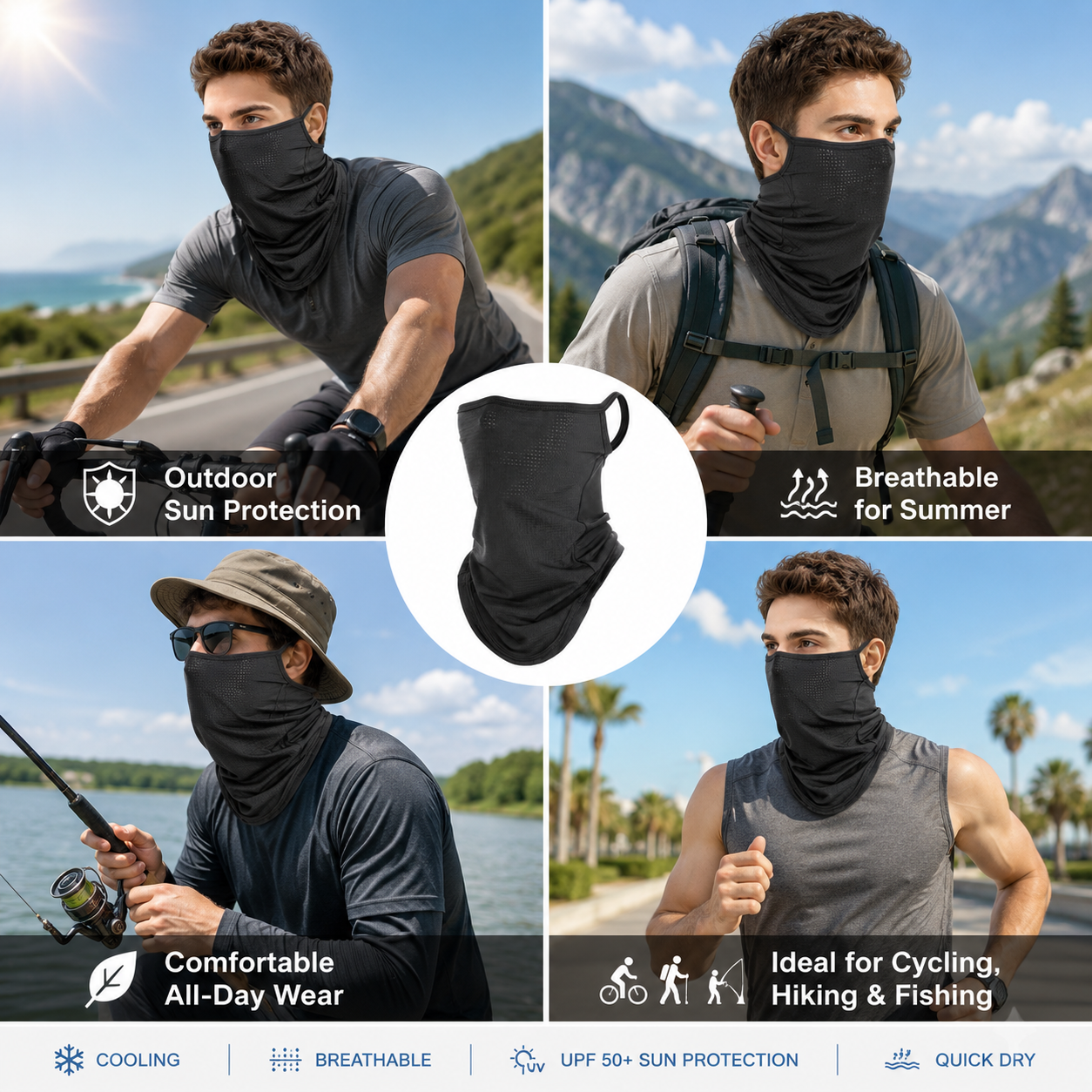 Breathable Quick-Dry Neck Gait - Respirator Half Face recensie en prijs