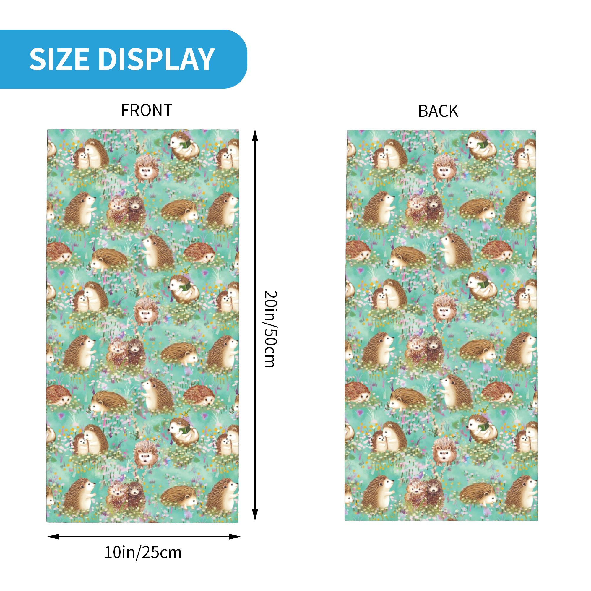 Autumn Hedgehog Spring Floral  - Neck Gaiter Face Cover recensie en prijs