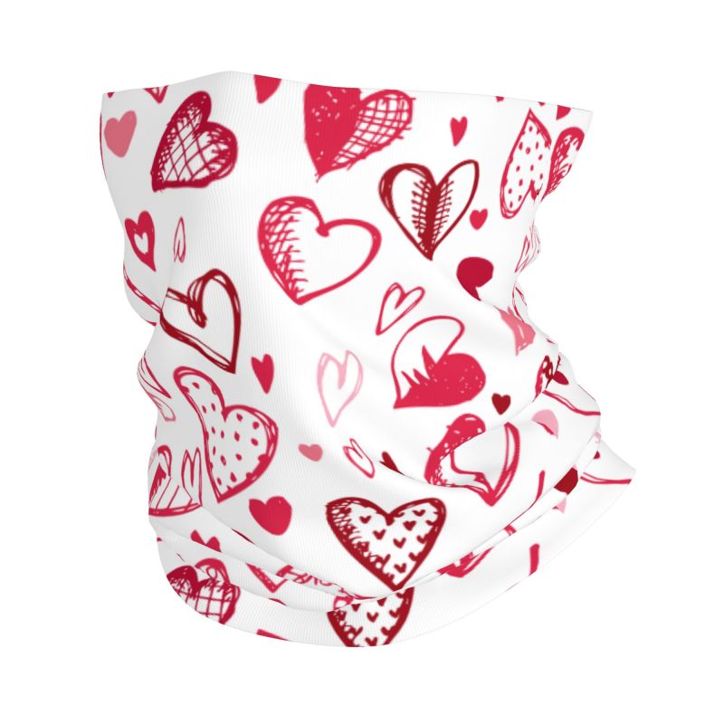 Pink Red Love Hearts Bandana N - Neck Gaiter Face Cover recensie en prijs