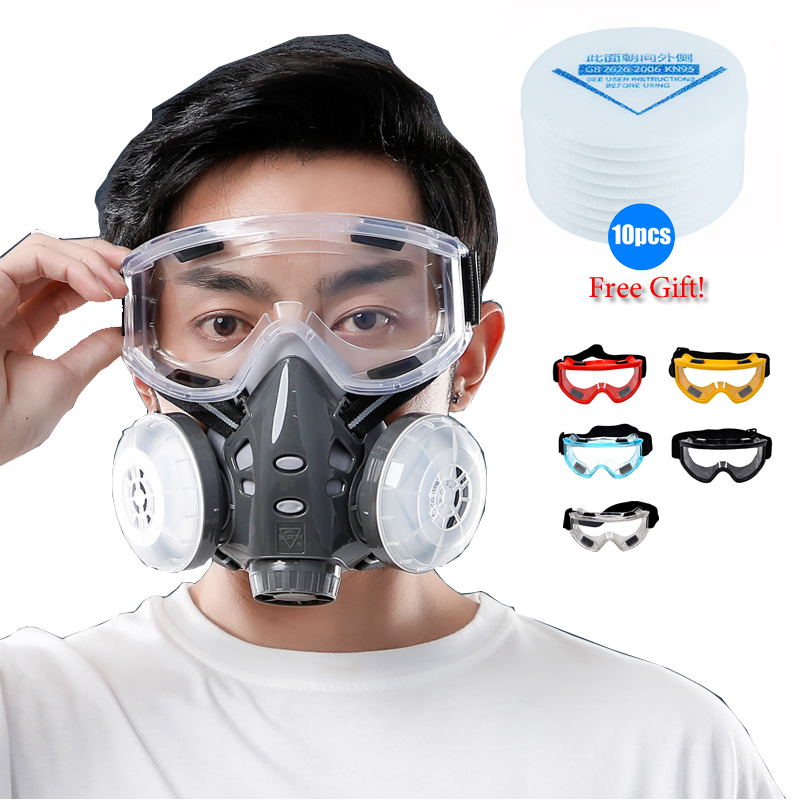 Half Face Dust Mask Safety Gog - Kn95 Respirator Mask recensie en prijs