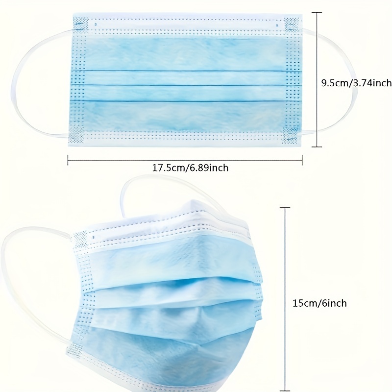 200Pcs Thickened Blue Disposab - Disposable Mask Blue recensie en prijs