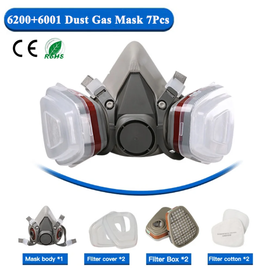 6200 Respirator Dust Gas Mask  - Face Mask Storage Box recensie en prijs