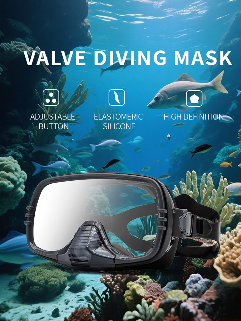 New Large Frame Diving Mask wi - Silicone Mask Bracket recensie en prijs
