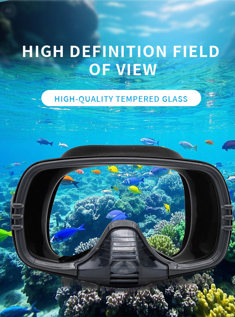 New Large Frame Diving Mask wi - Silicone Mask Bracket recensie en prijs