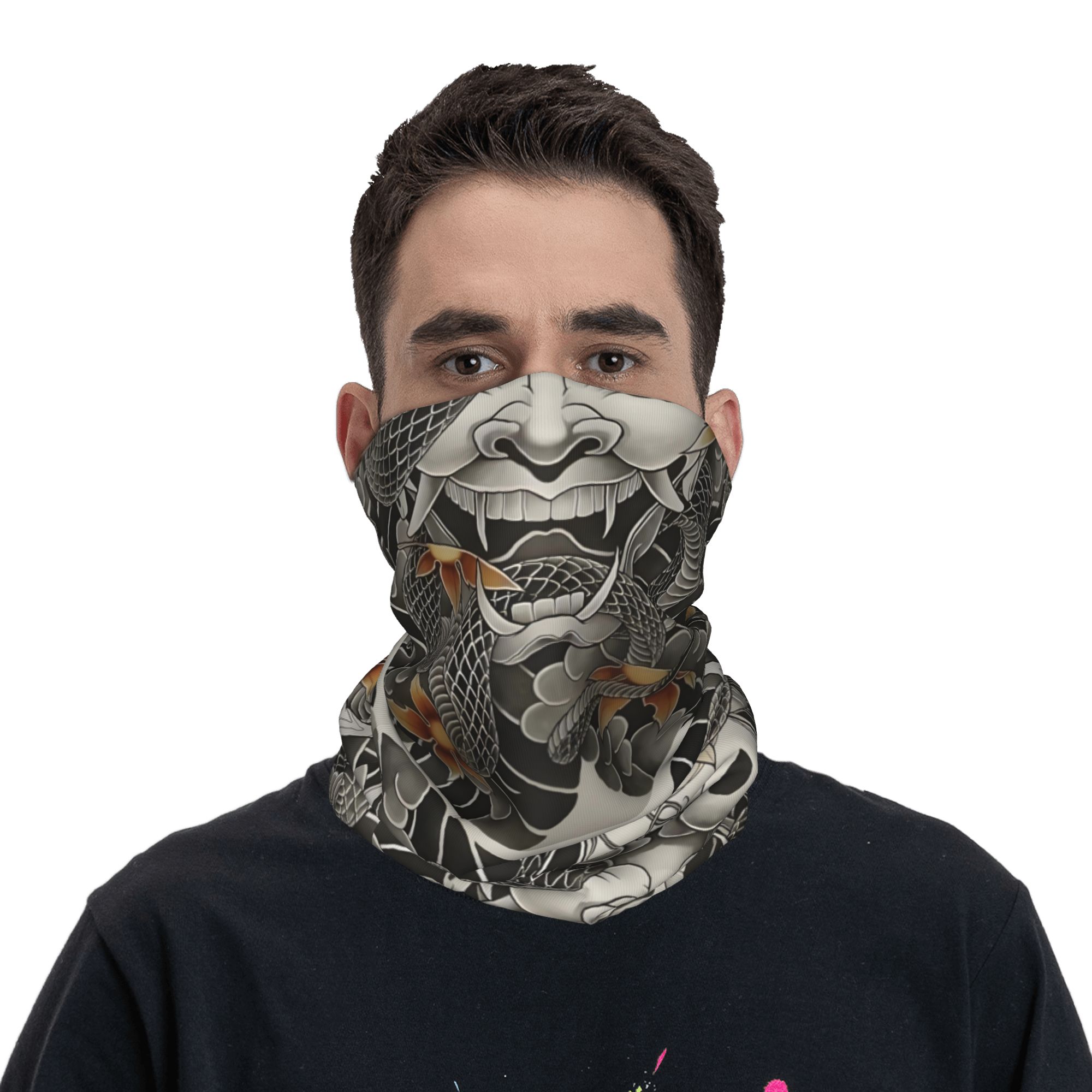 Custom Samurai Oni Demon Banda - Neck Gaiter Face Cover recensie en prijs