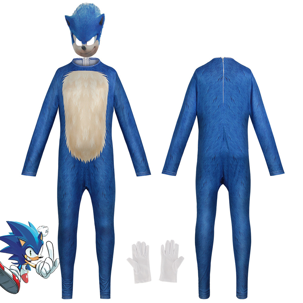 Anime Game Sonic Blue Red Blac - Black Face Mask Pack recensie en prijs