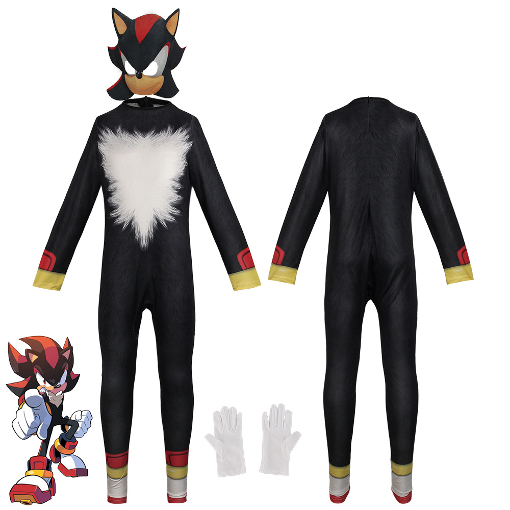 Anime Game Sonic Blue Red Blac - Black Face Mask Pack recensie en prijs