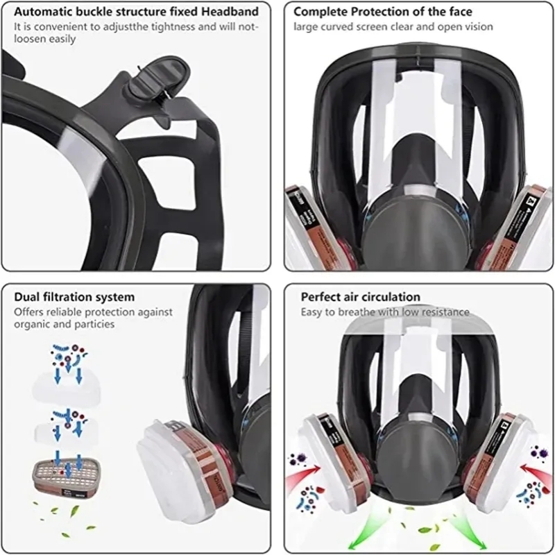 Large Size 6800 Gas Mask Full  - Kn95 Respirator Mask recensie en prijs