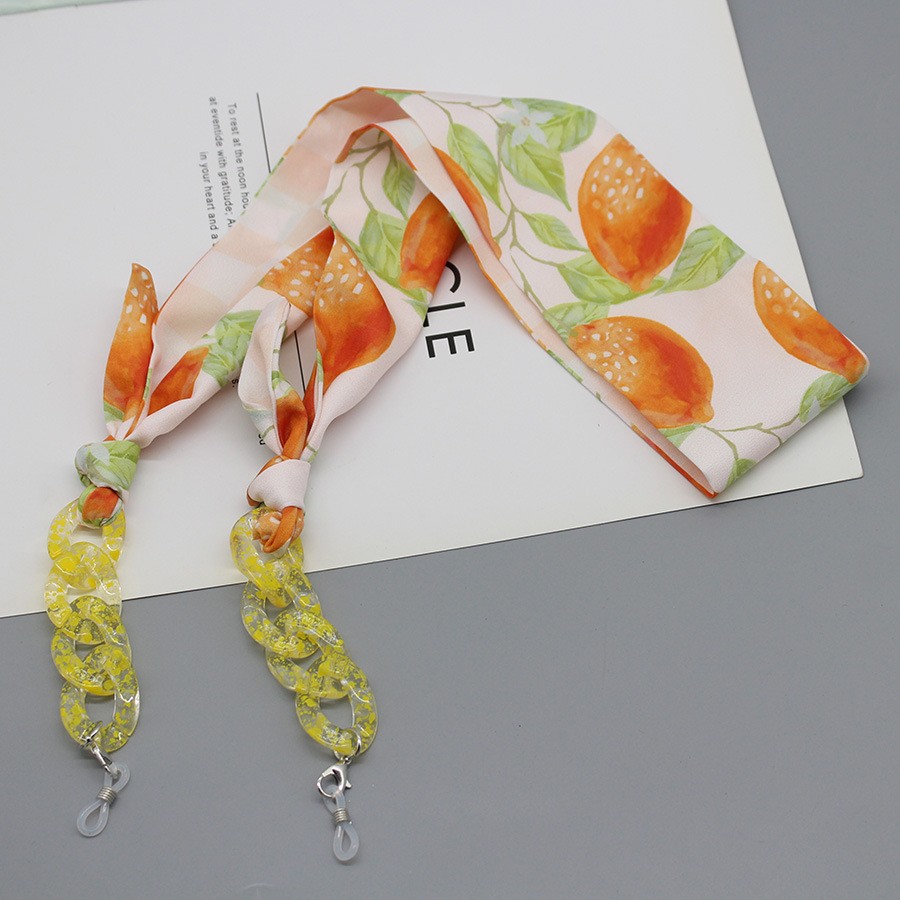 Bohemia Print Silk Scarf Glass - Mask Chain Holder recensie en prijs