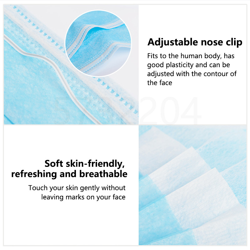 10/50/100/200PCS Disposable Ma - Disposable Mask Blue recensie en prijs