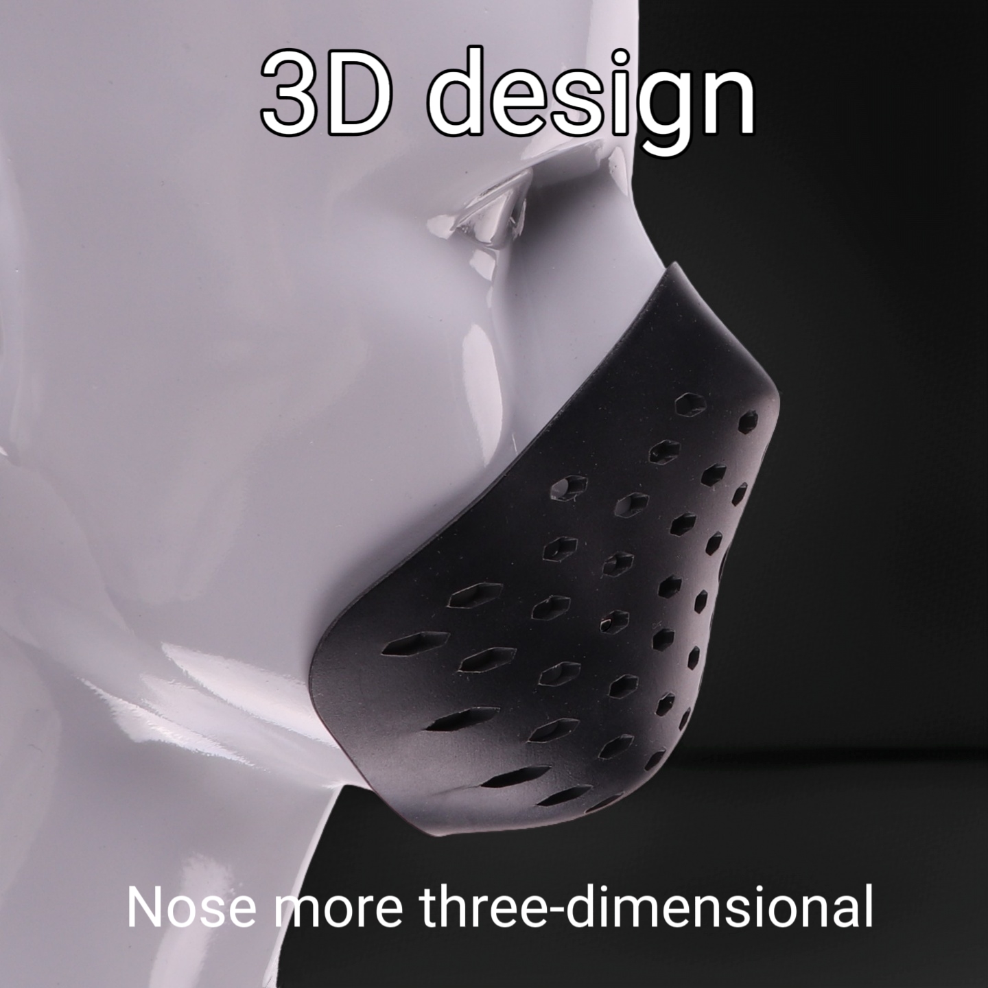 3D Halfface Bracket Silicone M - Silicone Mask Bracket recensie en prijs
