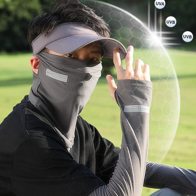 2Pcs Set Sun UV Protection Arm - Sports Mask Breathable recensie en prijs