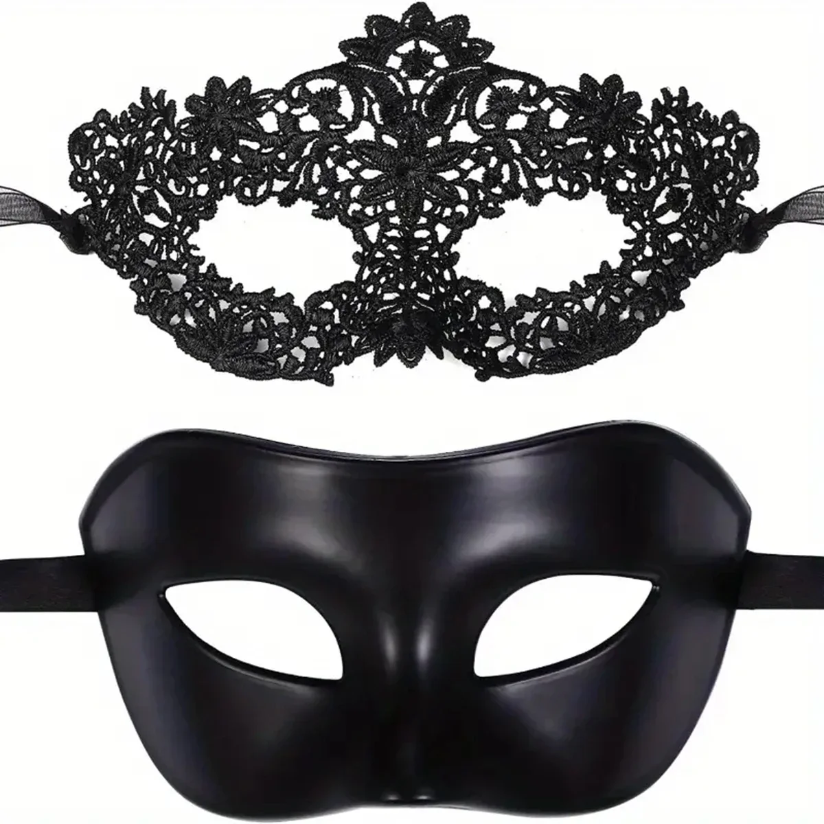 2pcs Elegant Black Lace Masque - Black Face Mask Pack recensie en prijs