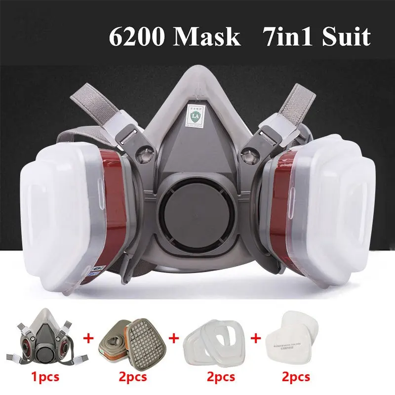 6200 7 in1 Gas Mask Gas-Proof  - Respirator Half Face recensie en prijs