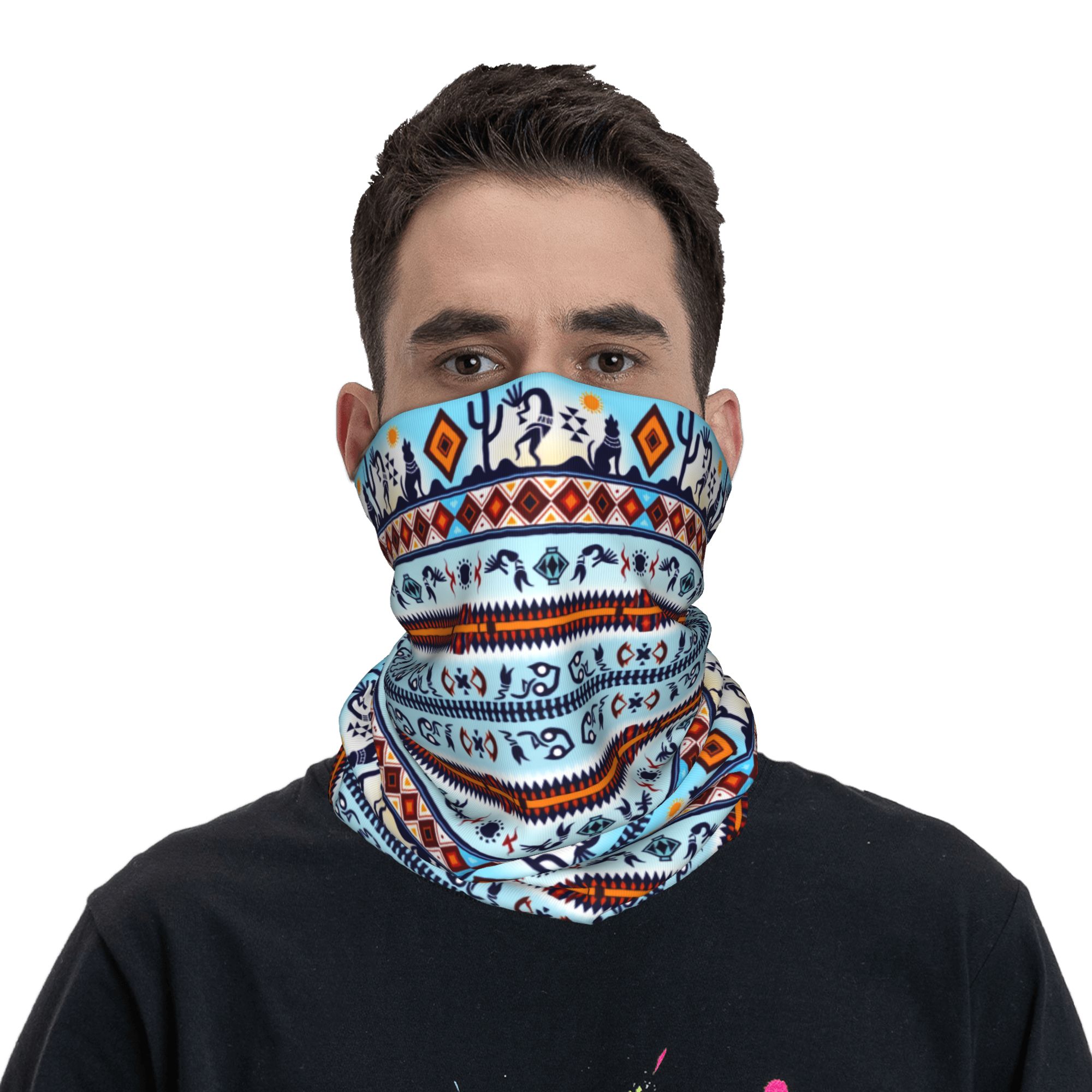 Custom Kokopelli Hohokam Treas - Neck Gaiter Face Cover recensie en prijs