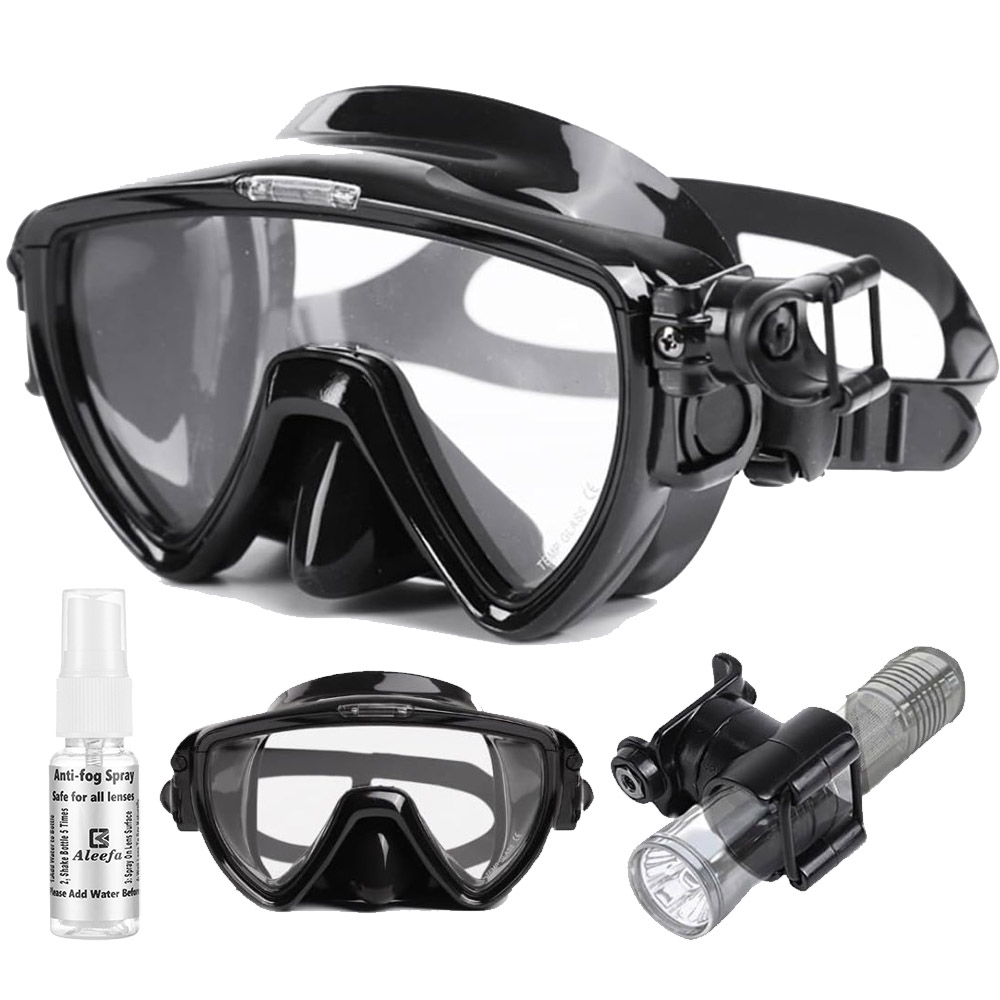 Scuba Diving Mask with flashli - Silicone Mask Bracket recensie en prijs