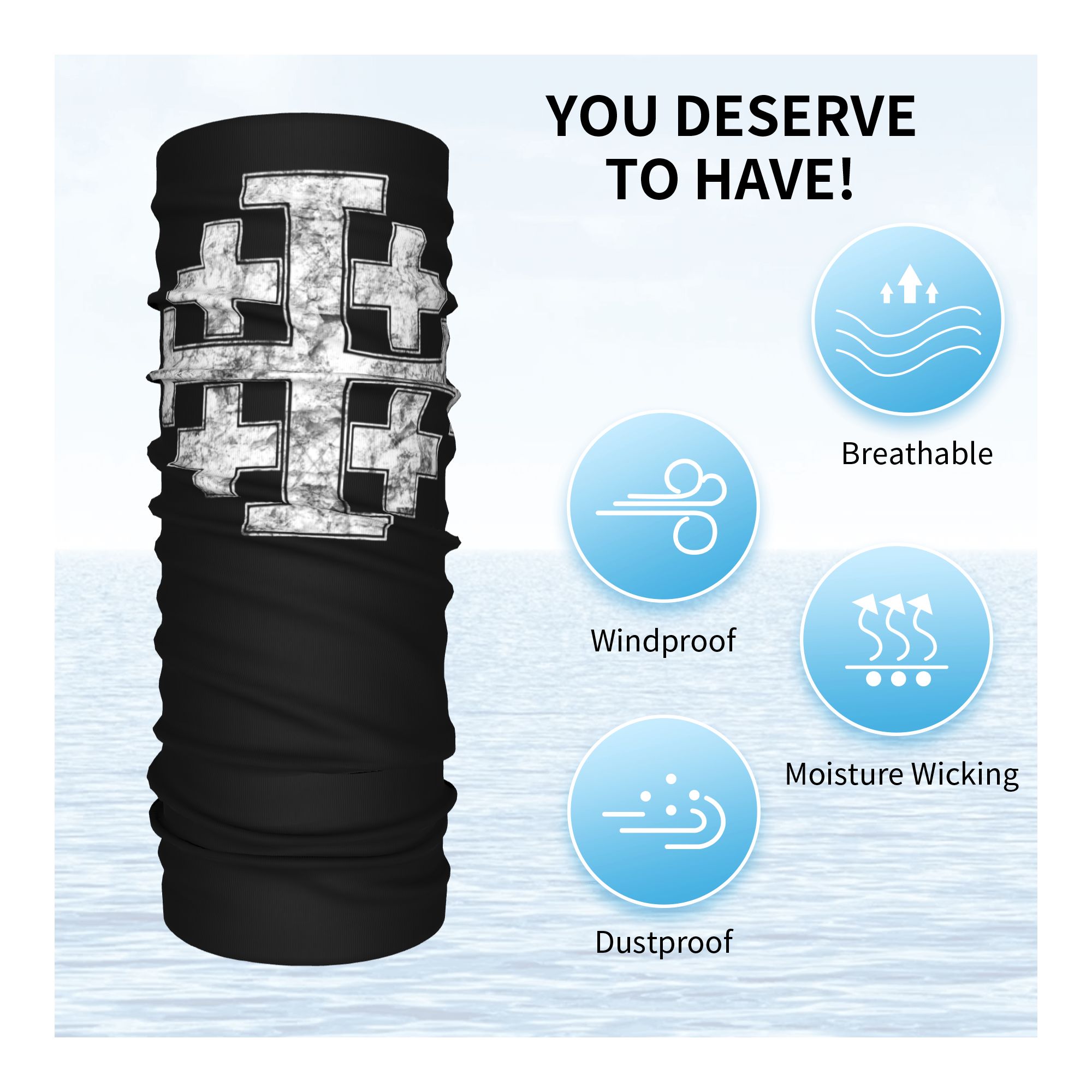 Knight Jerusalem Cross Christi - Neck Gaiter Face Cover recensie en prijs